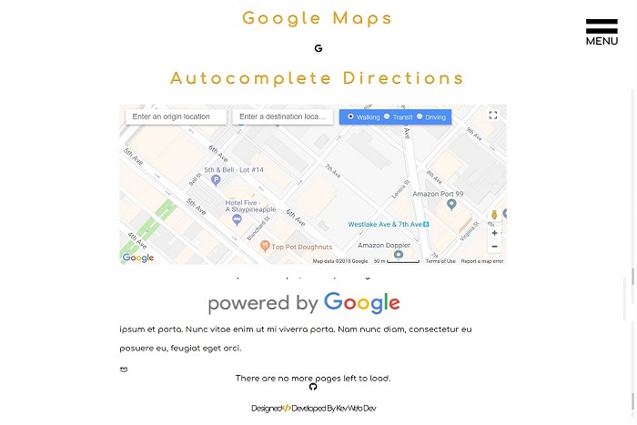 Google Maps API
